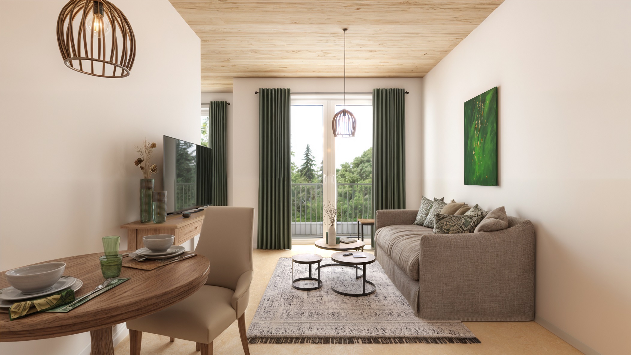 Wohnraum im Landhausstil